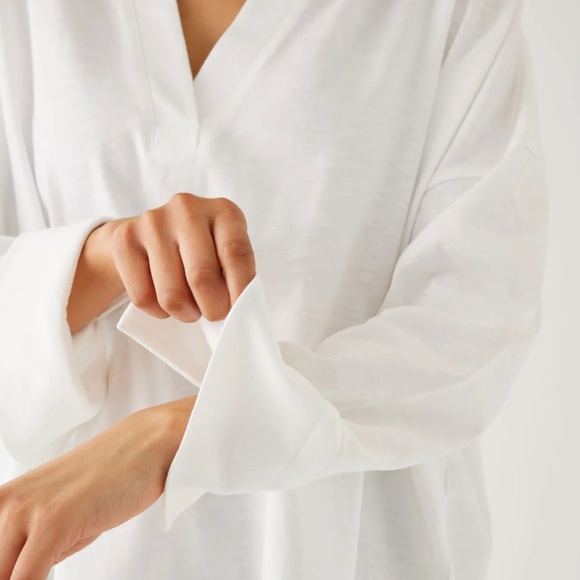 MERSEA Amelia Cuff Tee in White - OS (one size) - Picture 5 of 9